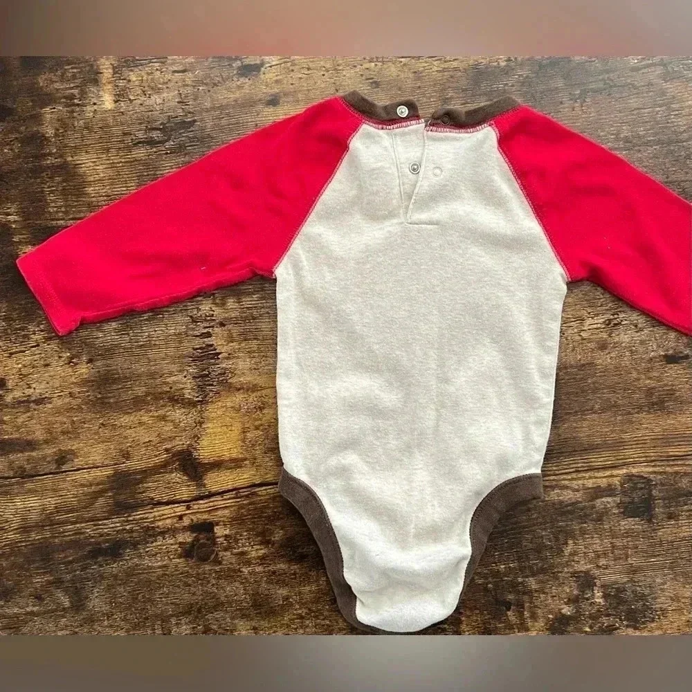 Old Navy | sock monkey infant onesie. Size: 6-12M